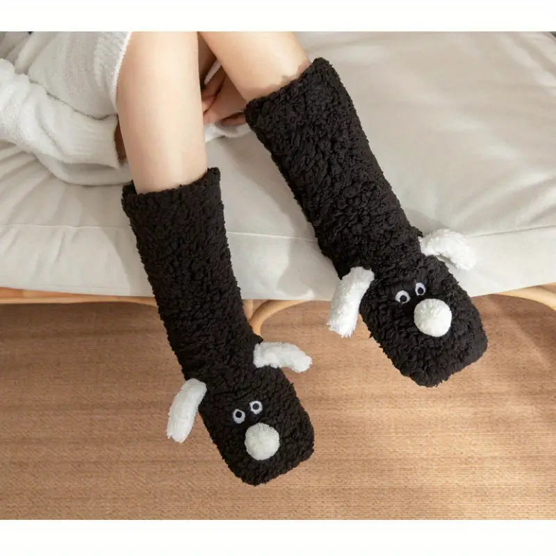 Pluche Wintersokken met Dierenmotief Zacht en Antislip