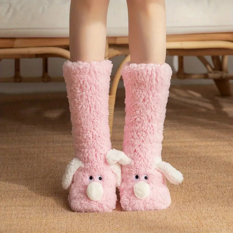 Pluche Wintersokken met Dierenmotief Zacht en Antislip