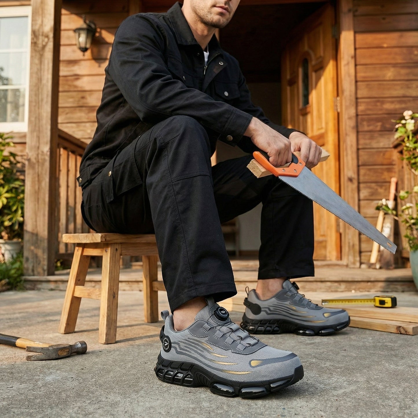 Werkschoenen Stalen Neus Antislip Stevige Zool