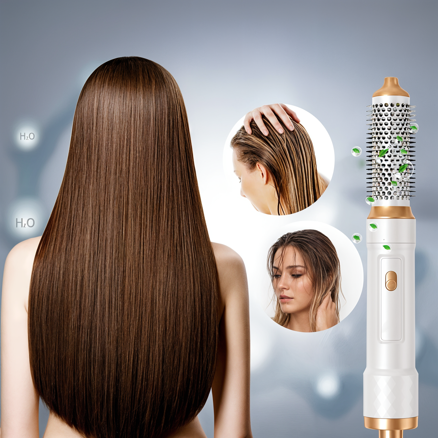 Haardroger 5-in-1 met Stylingopzetstukken en Ionentechnologie