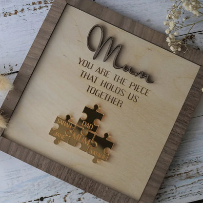 Persoonlijke Houten Puzzel Gegraveerd met Naam