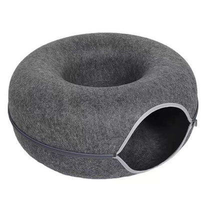 Kattenbed Pluche 50cm Diameter Antislip en Zacht - Velinix