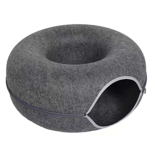 Kattenbed Pluche 50cm Diameter Antislip en Zacht - Velinix