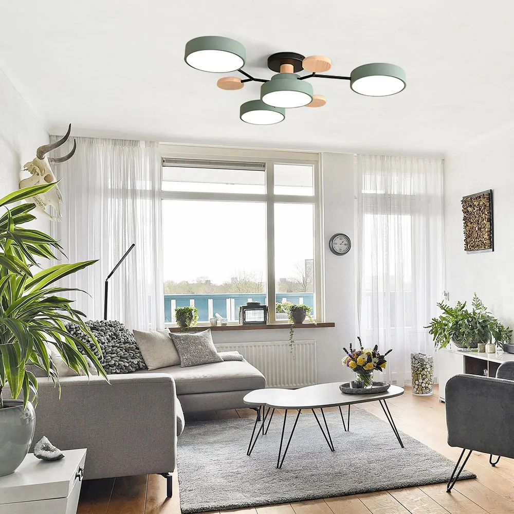 Ronde LED Plafondlamp Modern Woonkamer Lamp Dimbaar