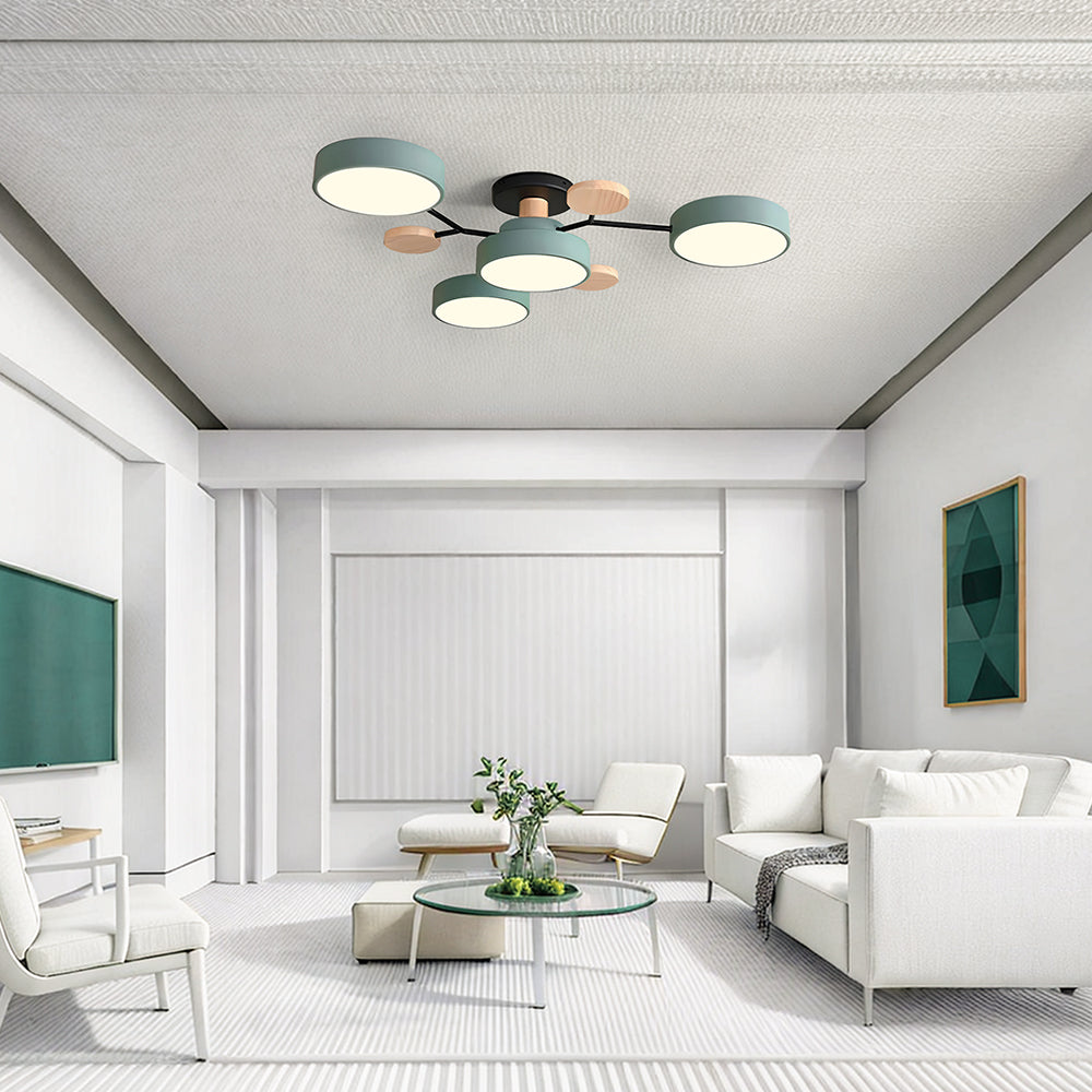 Ronde LED Plafondlamp Modern Woonkamer Lamp Dimbaar