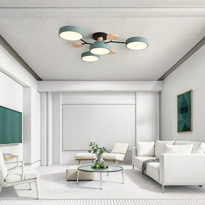 Ronde LED Plafondlamp Modern Woonkamer Lamp Dimbaar