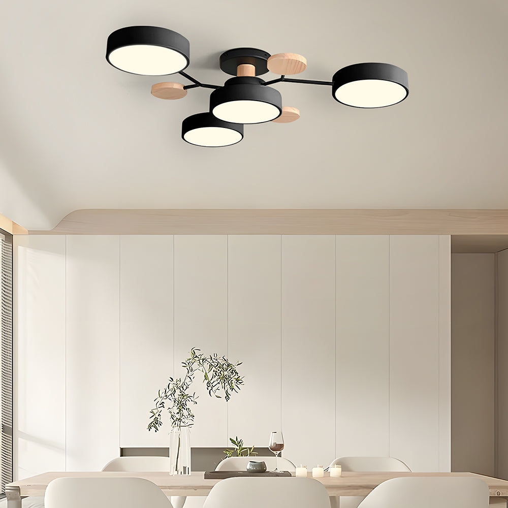 Ronde LED Plafondlamp Modern Woonkamer Lamp Dimbaar