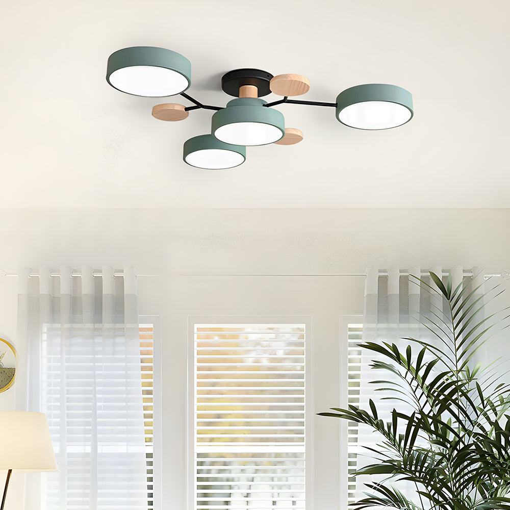 Ronde LED Plafondlamp Modern Woonkamer Lamp Dimbaar