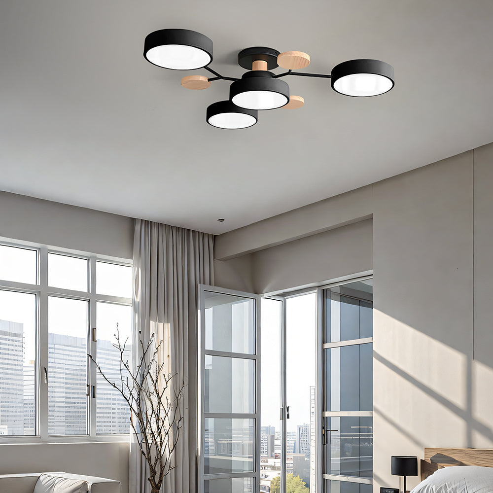 Ronde LED Plafondlamp Modern Woonkamer Lamp Dimbaar