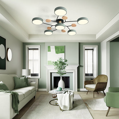 Ronde LED Plafondlamp Modern Woonkamer Lamp Dimbaar
