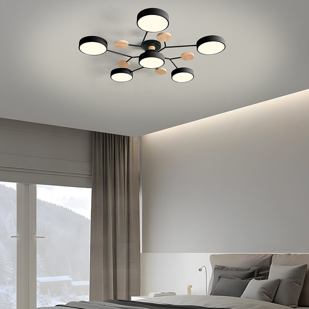 Ronde LED Plafondlamp Modern Woonkamer Lamp Dimbaar