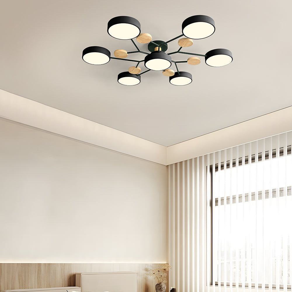 Ronde LED Plafondlamp Modern Woonkamer Lamp Dimbaar