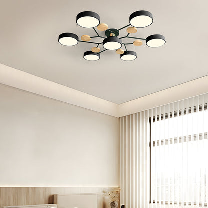 Ronde LED Plafondlamp Modern Woonkamer Lamp Dimbaar