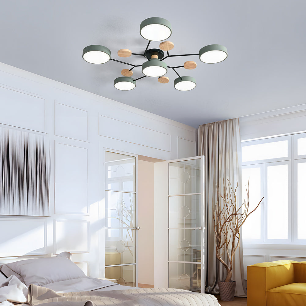 Ronde LED Plafondlamp Modern Woonkamer Lamp Dimbaar