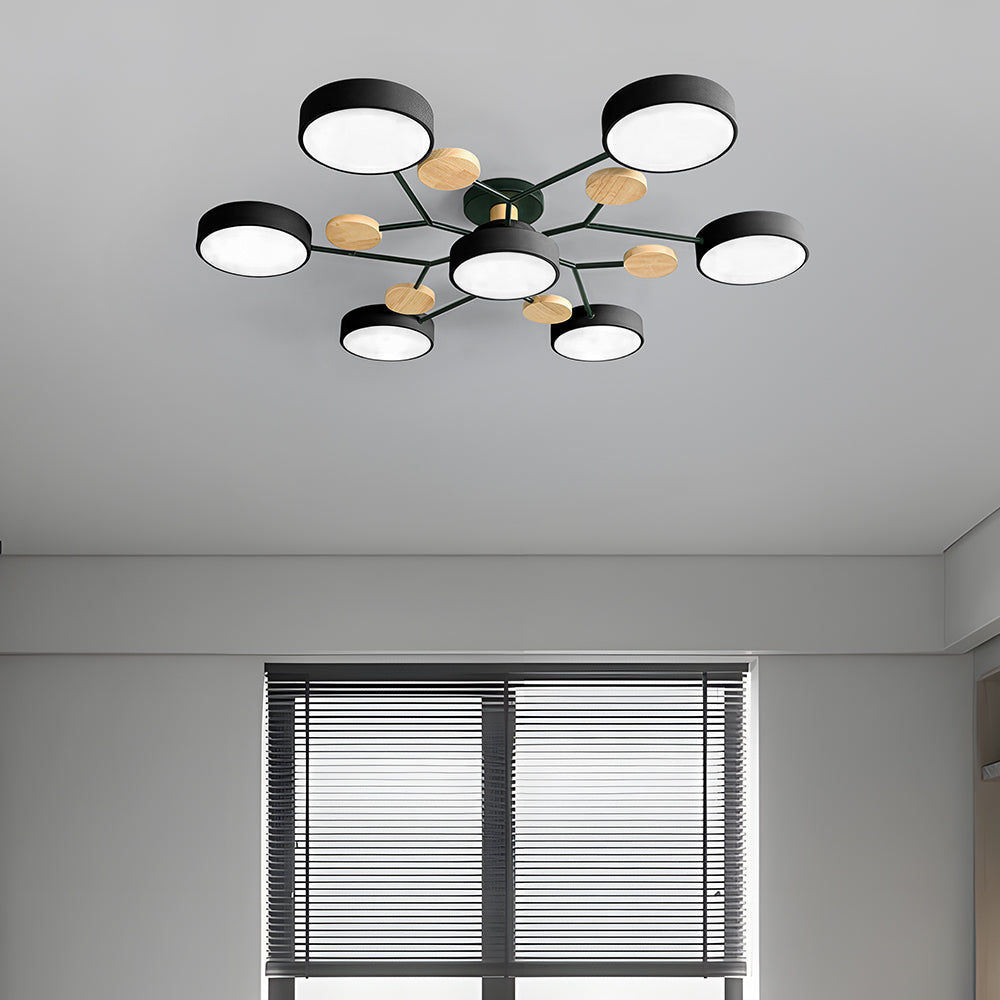 Ronde LED Plafondlamp Modern Woonkamer Lamp Dimbaar