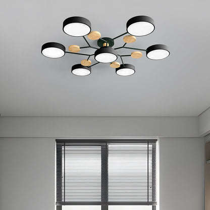 Ronde LED Plafondlamp Modern Woonkamer Lamp Dimbaar