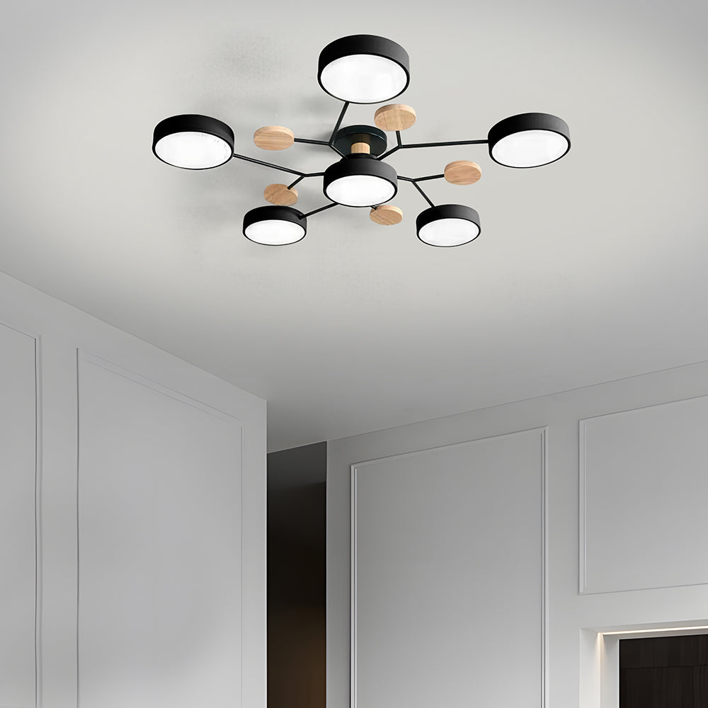 Ronde LED Plafondlamp Modern Woonkamer Lamp Dimbaar