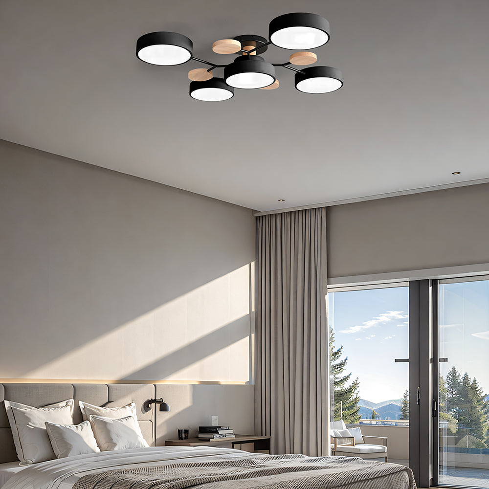 Ronde LED Plafondlamp Modern Woonkamer Lamp Dimbaar