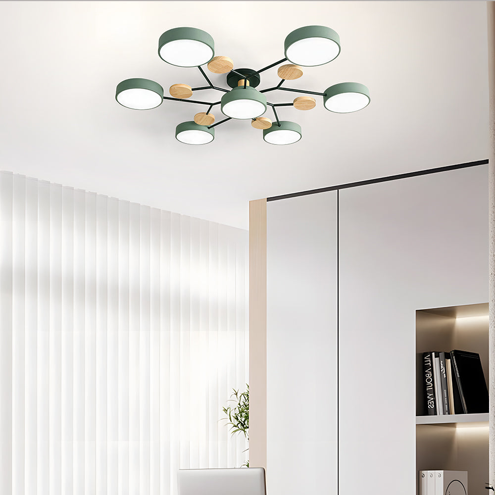 Ronde LED Plafondlamp Modern Woonkamer Lamp Dimbaar