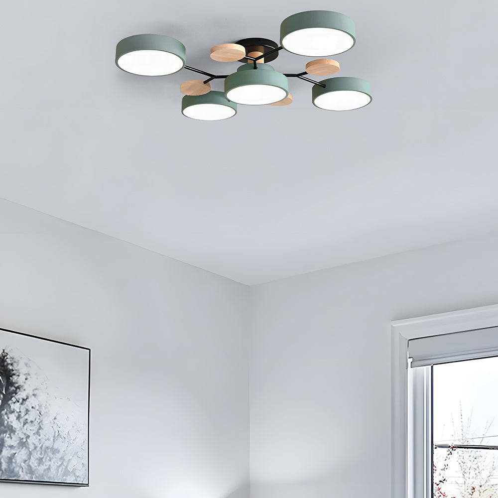 Ronde LED Plafondlamp Modern Woonkamer Lamp Dimbaar