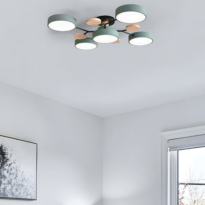 Ronde LED Plafondlamp Modern Woonkamer Lamp Dimbaar