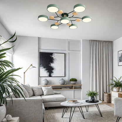 Ronde LED Plafondlamp Modern Woonkamer Lamp Dimbaar
