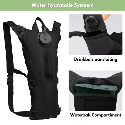 Water Rugzak met 3L Hydratatie Systeem voor Outdoor