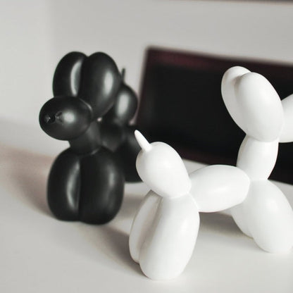 Luxe Hond Sculptuur van Handgemaakt Hars Kunstwerk voor Interieur Decor