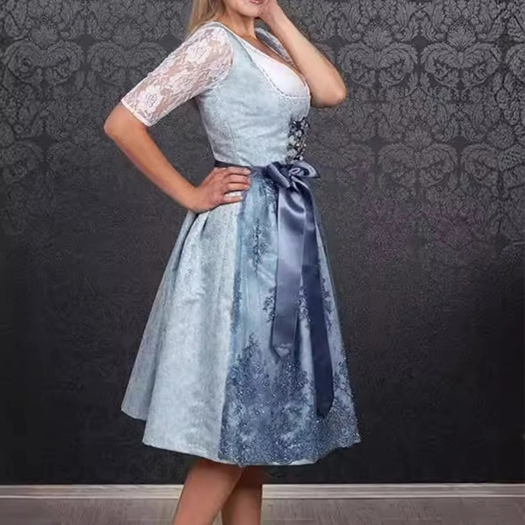 Dames Dirndl Katoen Oktoberfest Outfit Traditioneel