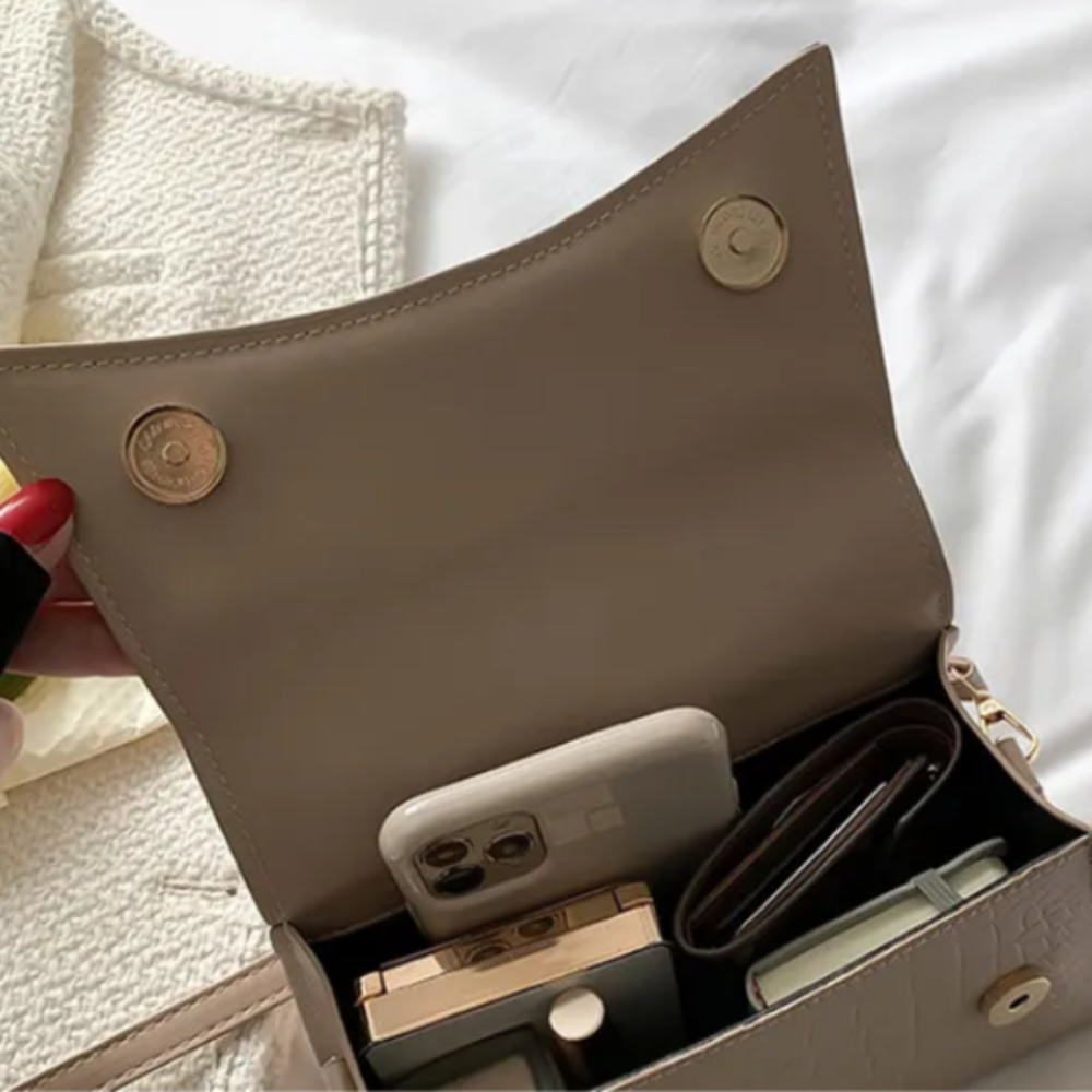Dames Schoudertas PU Leer Crossbody Handtas Zwart