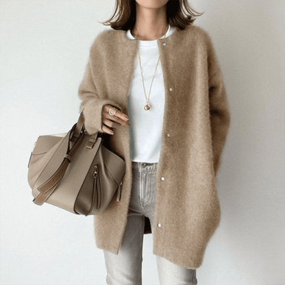 Dames Gebreide Cardigan Lang Casual Vest - Velinix