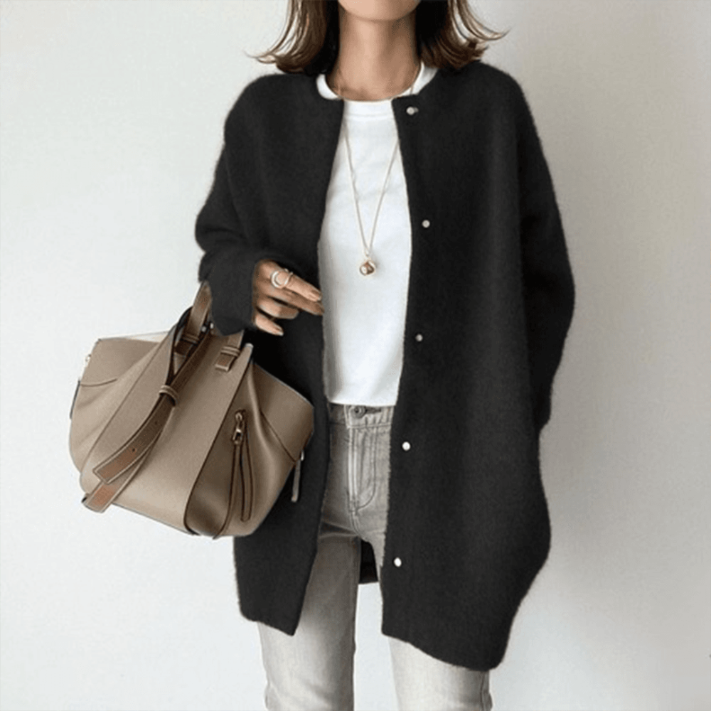 Dames Gebreide Cardigan Lang Casual Vest