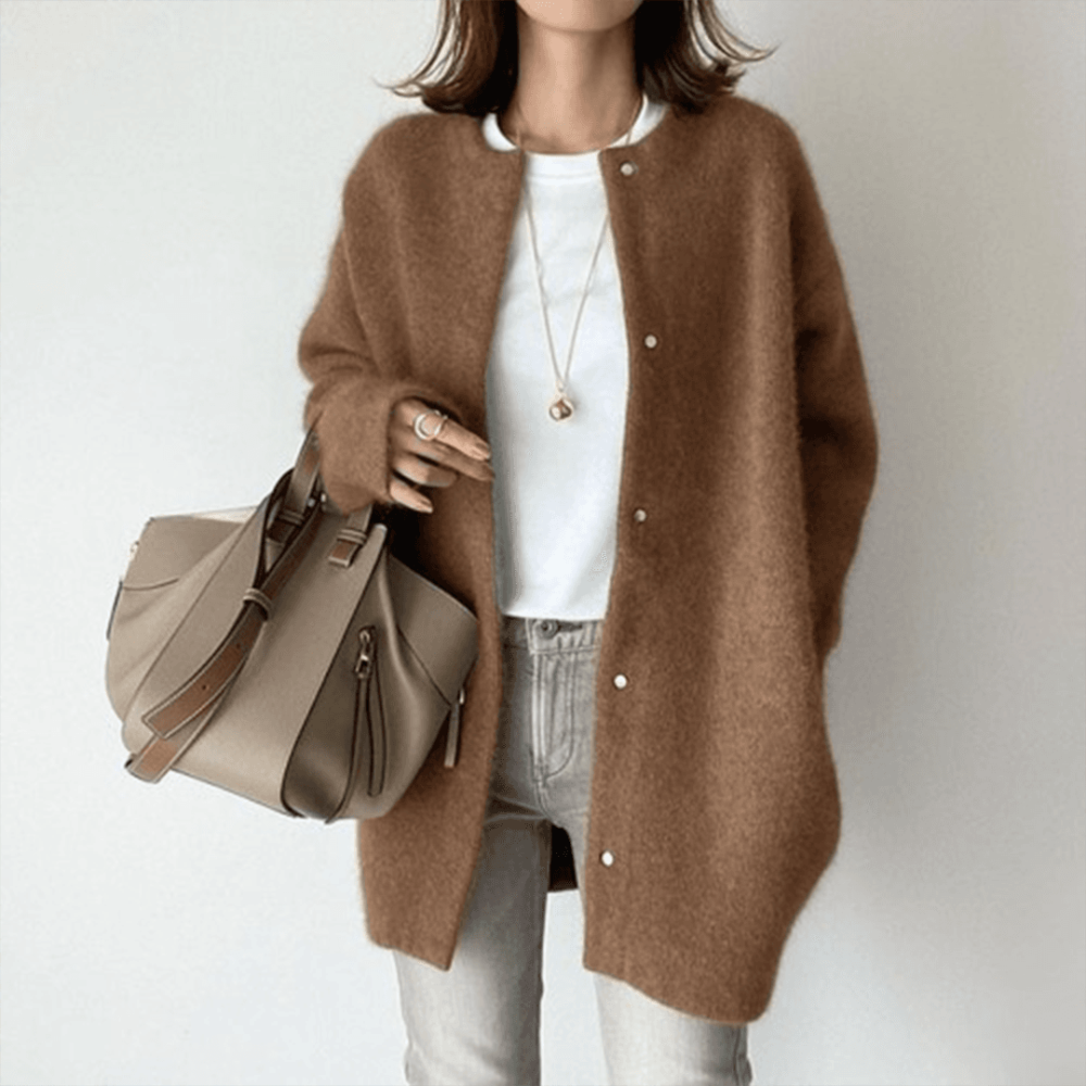 Dames Gebreide Cardigan Lang Casual Vest