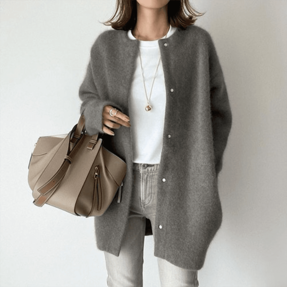Dames Gebreide Cardigan Lang Casual Vest