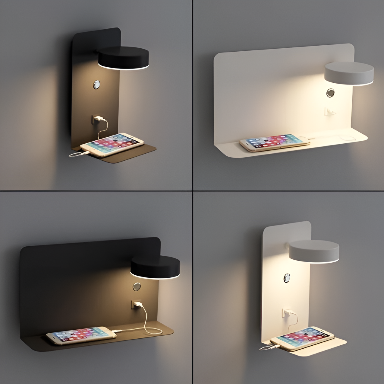 USB Nachtlampje Oplaadbaar met Dimbare LEDverlichting