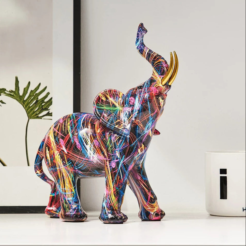 Kunstbeeld Olifant Moderne Decoratie van Resin - Velinix