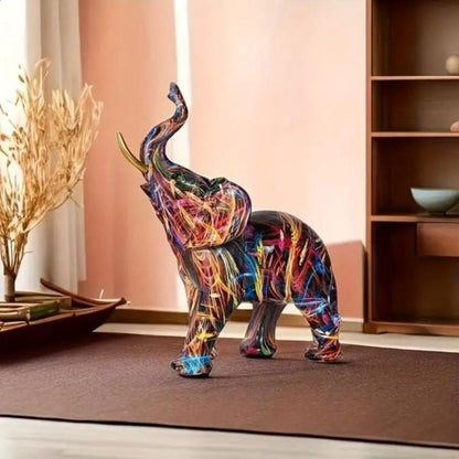 Kunstbeeld Olifant Moderne Decoratie van Resin