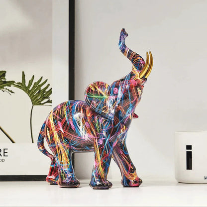 Kunstbeeld Olifant Moderne Decoratie van Resin