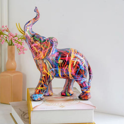 Kunstbeeld Olifant Moderne Decoratie van Resin