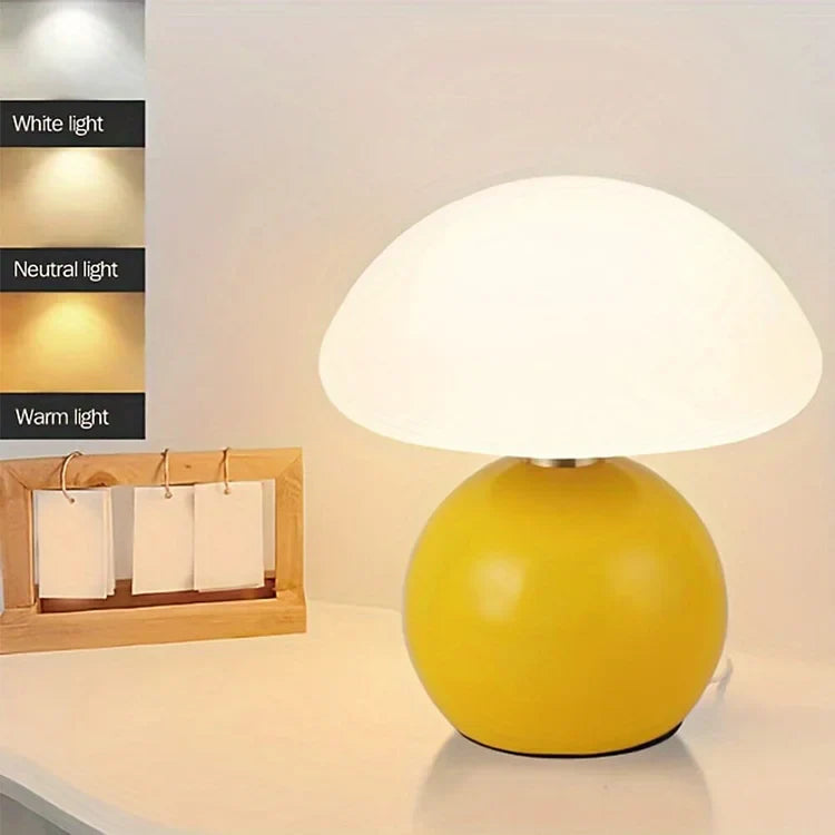 Decoratieve Paddenstoel Tafellamp in Bauhaus Stijl - Dimbare LED Verlichting 7