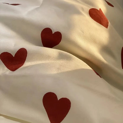Hartjes Dekbedovertrek Zacht en Warm voor Valentijn