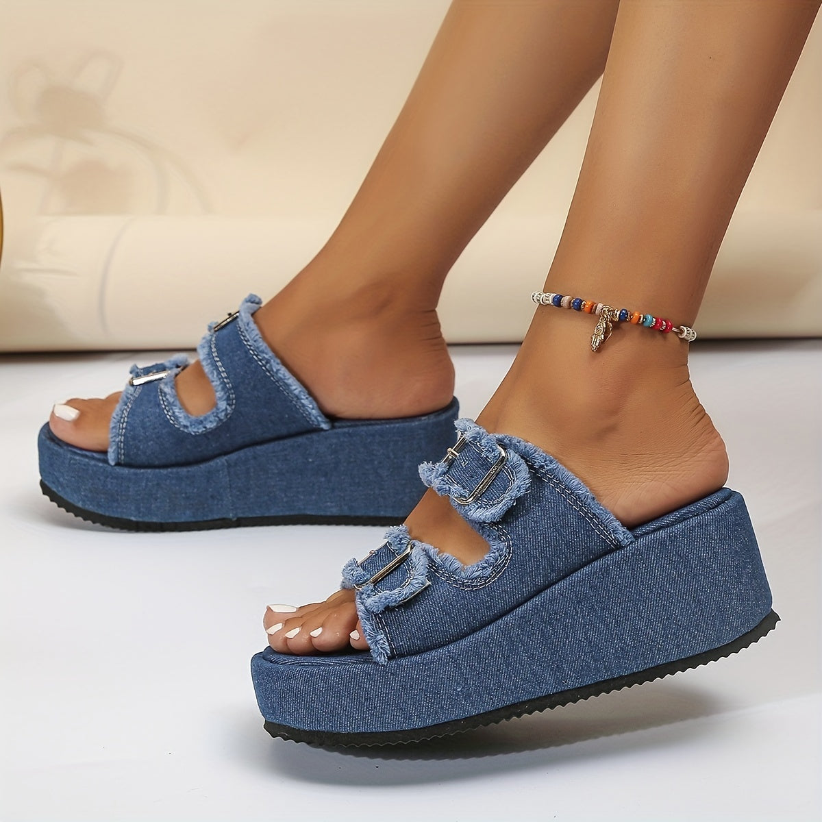 Denimalux™ – Dames Sandalen met Hak Ademend Comfort en Stijlvol Design-4