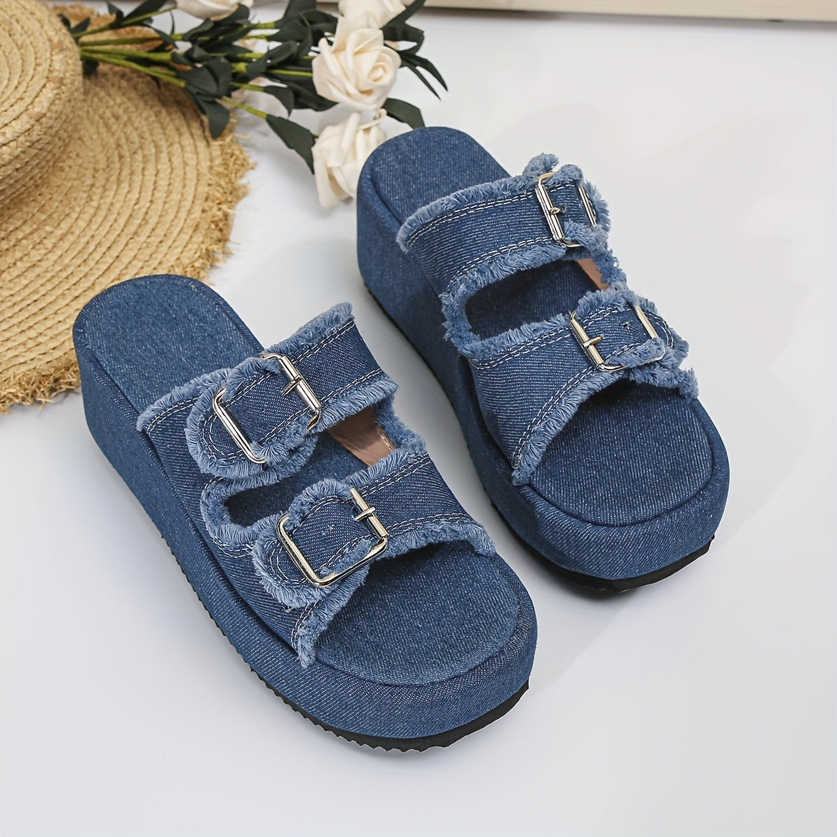 Denimalux™ – Dames Sandalen met Hak Ademend Comfort en Stijlvol Design-2