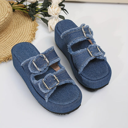 Denimalux™ – Dames Sandalen met Hak Ademend Comfort en Stijlvol Design-2