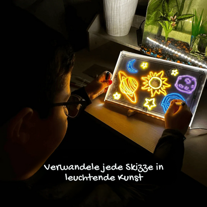 LED Tekenbord voor Kinderen en Volwassenen met Kleurende Lichten