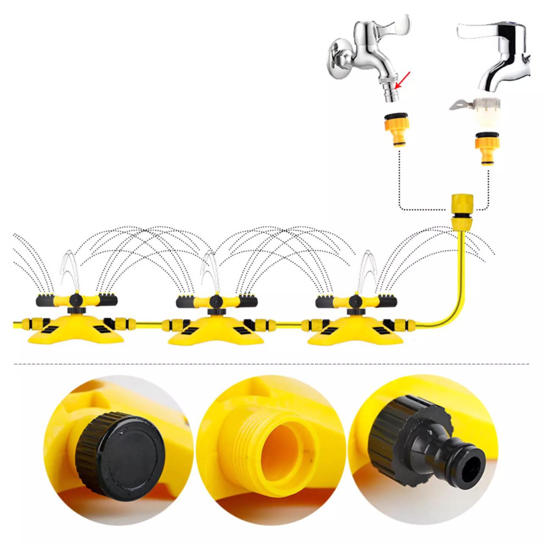 Automatische Tuin Sproeier 360º met 15M Slang