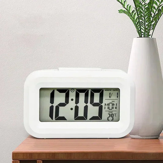LED Alarmklok met Snooze en Temperatuurweergave voor Slaapkamer en Bureau - Velinix