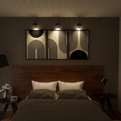Wandlamp op Batterijen Dimbaar 360° Oplaadbaar