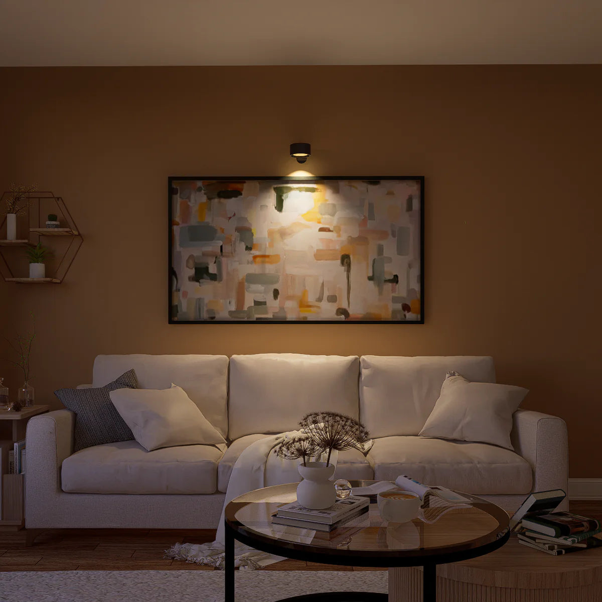 Wandlamp op Batterijen Dimbaar 360° Oplaadbaar