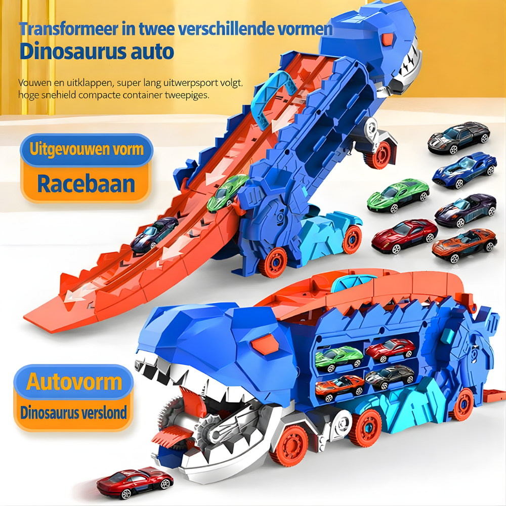 Dinosaurus Speelgoed Racebaan Transformerend Kunststof Speelset